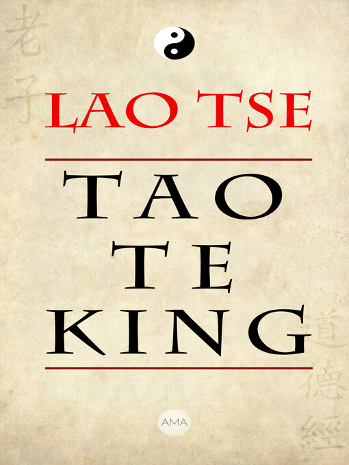 Title details for Tao Te King by Lao Tse - Wait list